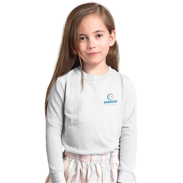 Camiseta Escolar Infantil 100% Algodão Manga Longa - CECOI Célio Lemos