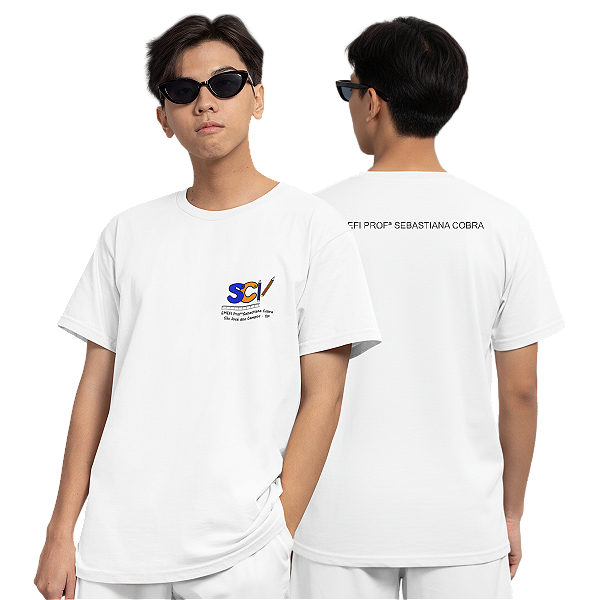 Camiseta Escolar Juvenil 100% Poliéster Manga Curta - EMEFI Profª Sebastiana Cobra