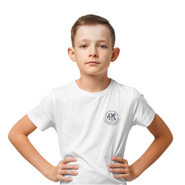 Camiseta Escolar Infantil 100% Poliéster Manga Curta - EMEI Maria Augusta Moreira da Costa