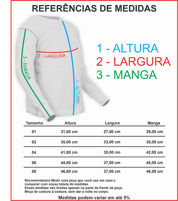 Camiseta Escolar Manga Longa Infantil - EMEI Profª Idelena Menezes Trefílio de Carvalho