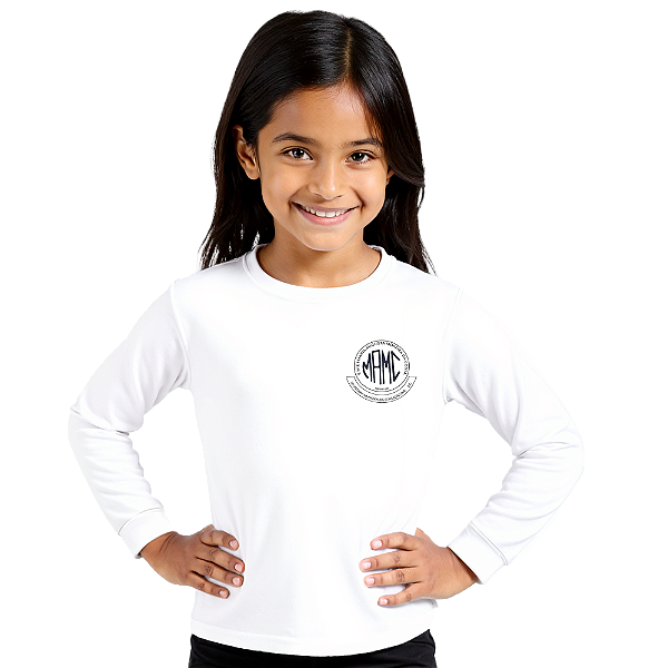 Camiseta Escolar Infantil 100% Poliéster Manga Longa - EMEI Maria Augusta Moreira da Costa