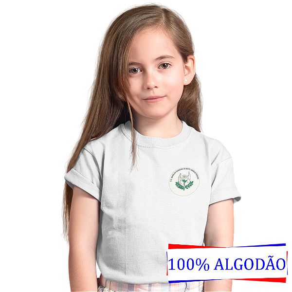 Camiseta Escolar Manga Curta INFANTIL 100% Algodão - E.E. Marilda Ferreira de Brito