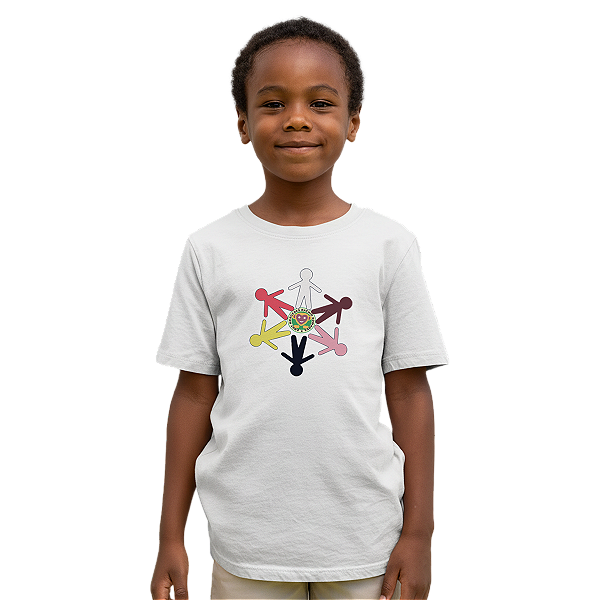 Camiseta Escolar Infantil 100% Algodão Manga Curta - EMEF Mercedes Rachid Edwards
