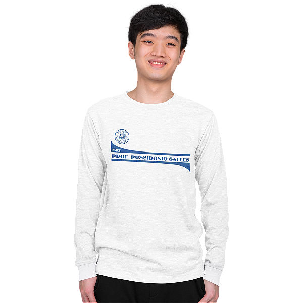 Camiseta Escolar Juvenil 100% Poliéster Manga Longa - EMEF Prof. Possidônio Salles