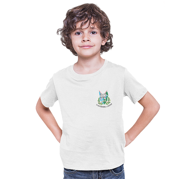 Camiseta Escolar Infantil 100% Poliéster Manga Curta - E.E. Ana Herondina S. Schychof