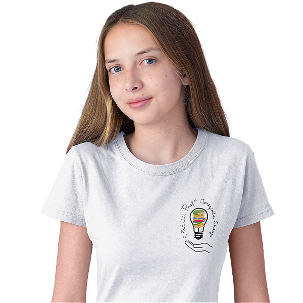 Camiseta Escolar Juvenil 100% Poliéster Manga Curta - EMEFI Profª Terezinha Araujo