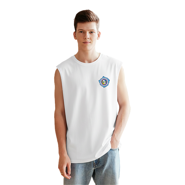 Camiseta Escolar Juvenil 100% Poliéster Regata - EMEFI Profª Henriqueta Costa Porto