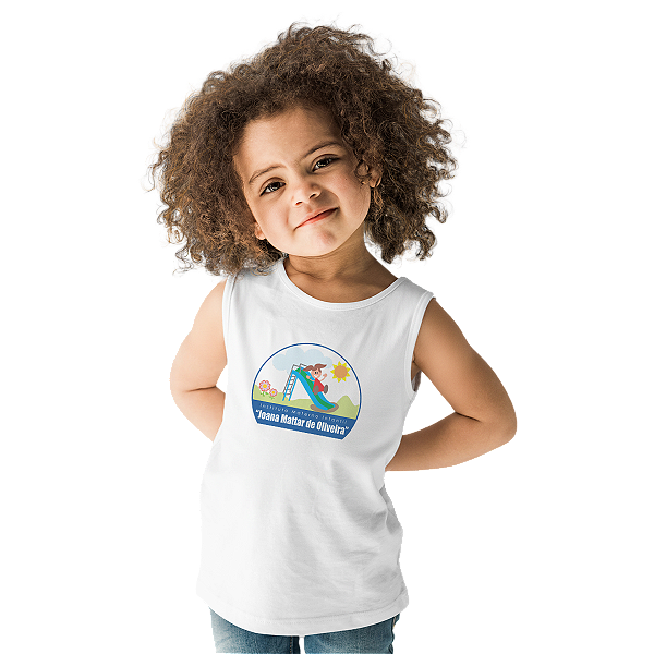 Camiseta Escolar Infantil 100% Poliéster Regata - IMI Joana Mattar de Oliveira
