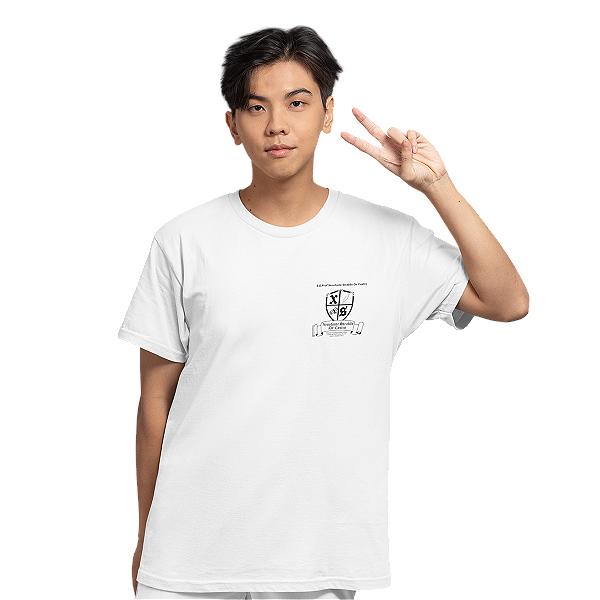 Camiseta Escolar Juvenil 100% Poliéster Manga Curta - E.E. Prof. Xenofonte Strabão de Castro