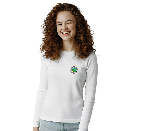 Camiseta Escolar Juvenil 100% Poliéster Manga Longa - EMEF Profª Dosulina Chenque Chaves de Andrade