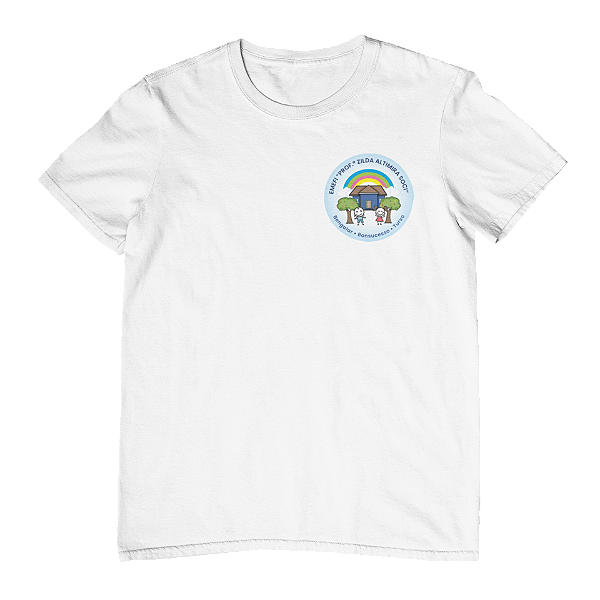 Camiseta Escolar Juvenil 100% Poliéster Manga Curta - EMEFI Profª Zilda Altimira Soci