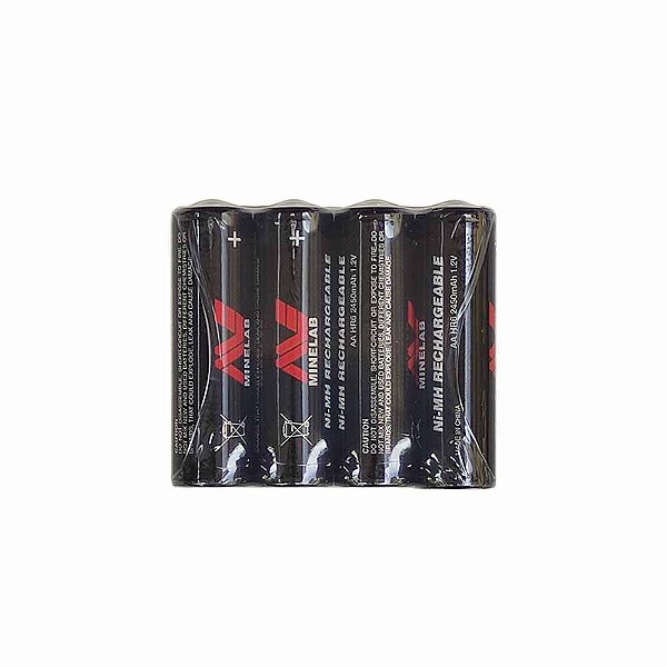 Kit Baterias Recarregáveis AA Minelab Linha Vanquish Go find