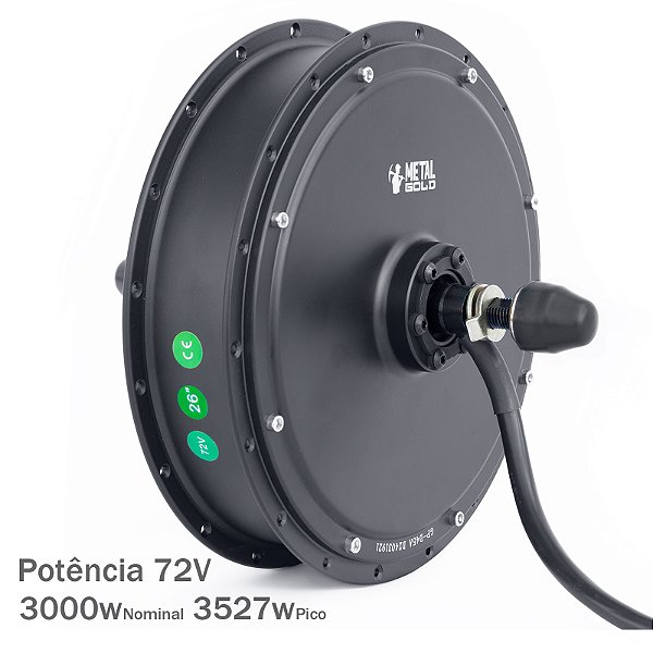 Motor 3000w 72v Traseiro para Bicicleta Elétrica Alta Potência Bike Projetos