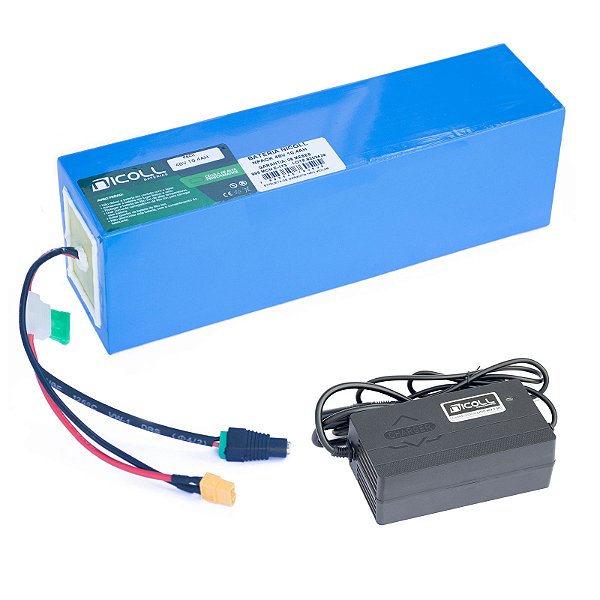 Bateria 48v 10,4Ah Pack Litio Para Bicicleta Eletrica Nicoll Com Carregador