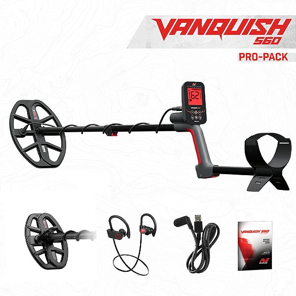 Vanquish 560 Pro Pack Detector de Metais a Prova dagua Minelab
