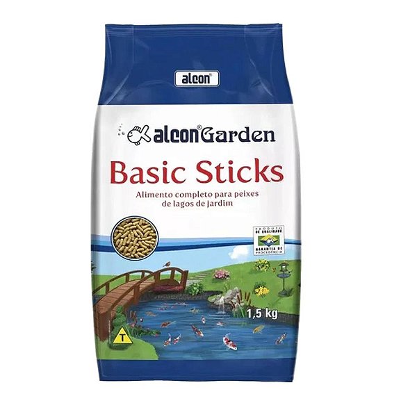 Racao Peixe Alcon Garden Basic Sticks 1,5 Kg