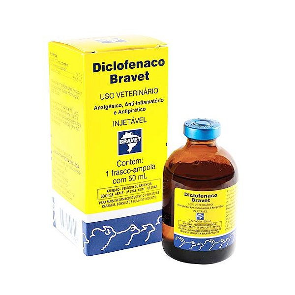 Diclofenaco Bravet Inj. 50 Ml