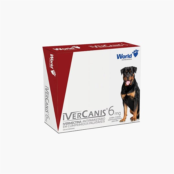Ivercanis Ivermectina 6mg 4comp