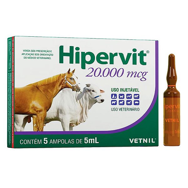 Hipervit 20.000 (5x5ml)  Vetnil Ruminantes