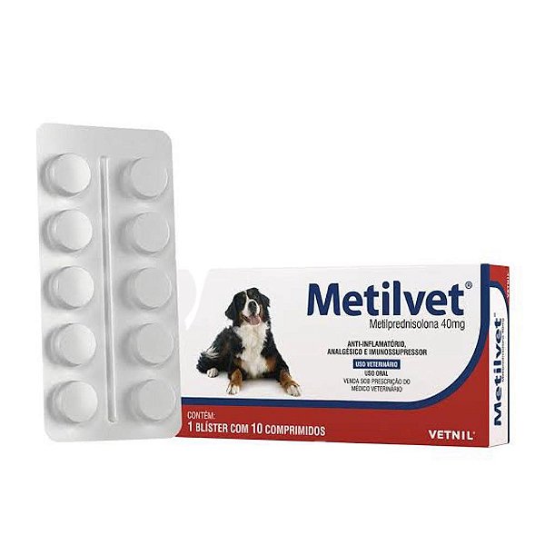 Metilvet 40mg 10cp Vetnil