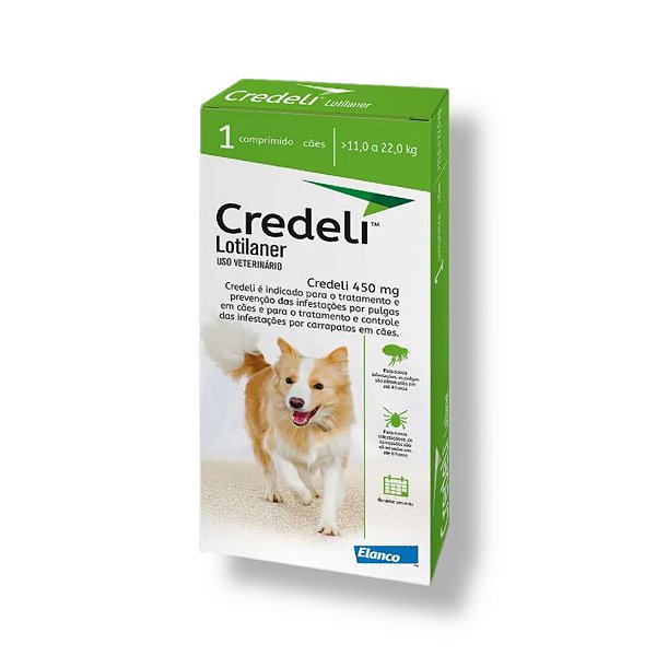 Credeli 450mg - 11 a 22kg -  03comp.