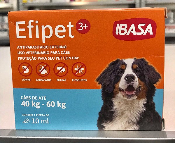 Efipet 3+ de 40 a 60kg 10ml Ibasa