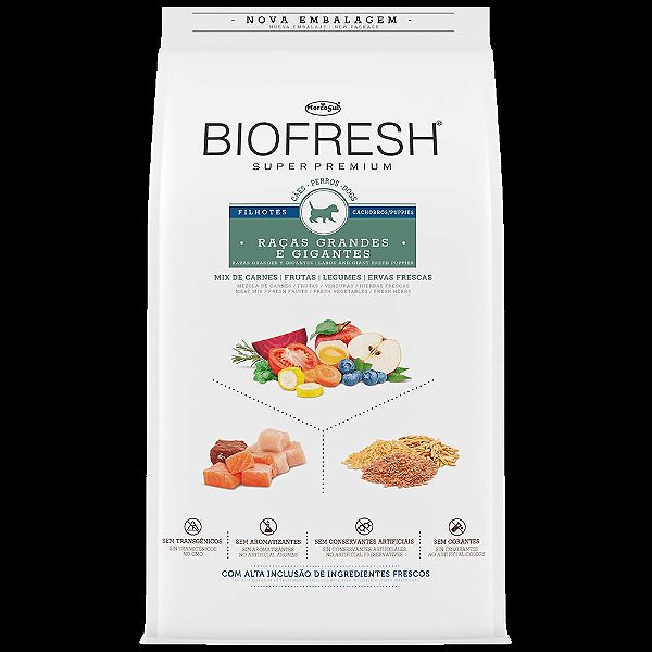 Racao Biofresh Filhote Grandes e Gigantes 10,1kg