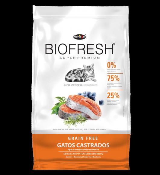 Racao Biofresh Gatos Castrados Salmão 1,5kg