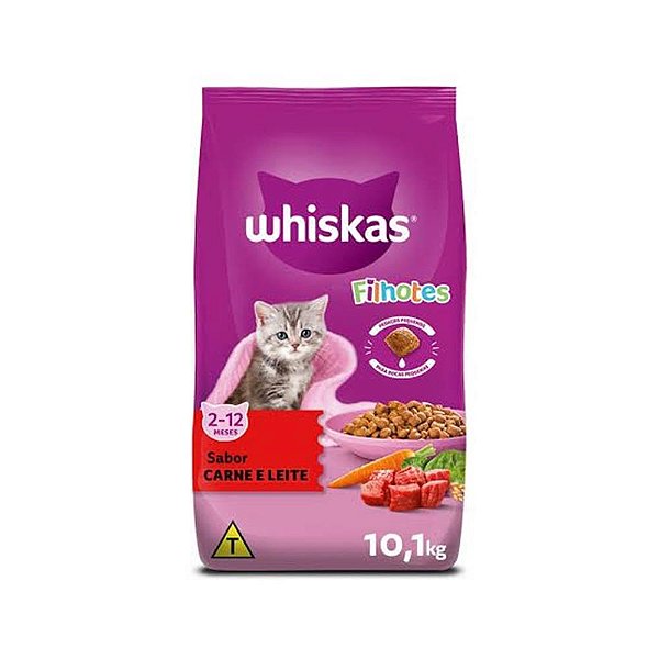 Racao Whiskas Filhote Carne 10,1kg