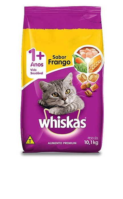 Racao Whiskas Ad Frango 10,1 Kg