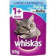 Sache Whiskas Castrados Peixe 85 G