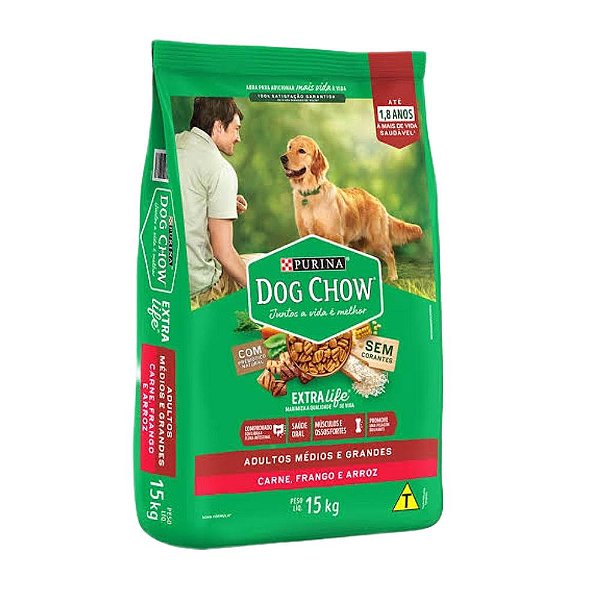 Racao Dog Chow Ad. R.G. Frango e Arroz 15kg