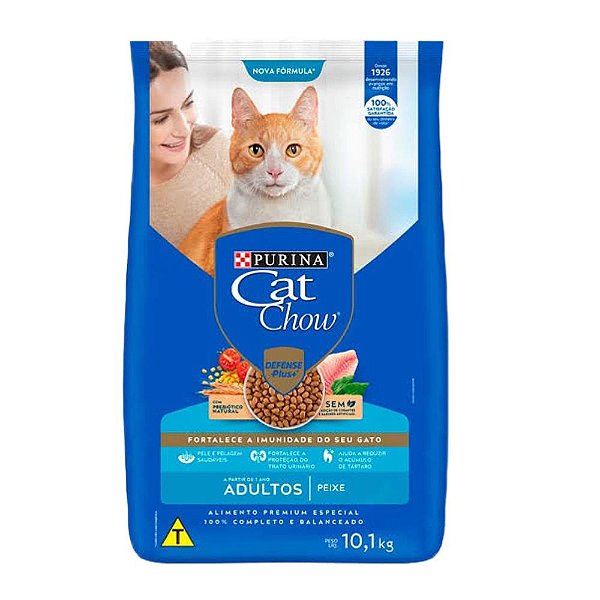 Racao Cat Chow Ad. Peixe 10,1kg