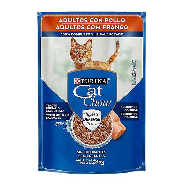 Sache Cat Chow Ad. Frango ao Molho 85g