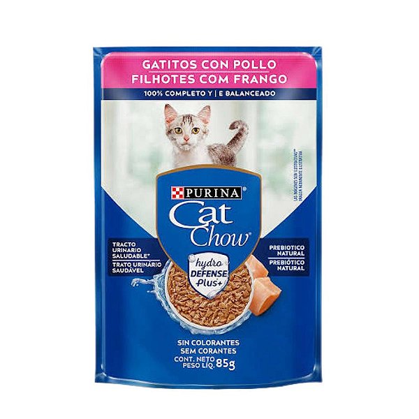 Sache Cat Chow Filhotes Frango ao Molho 85g