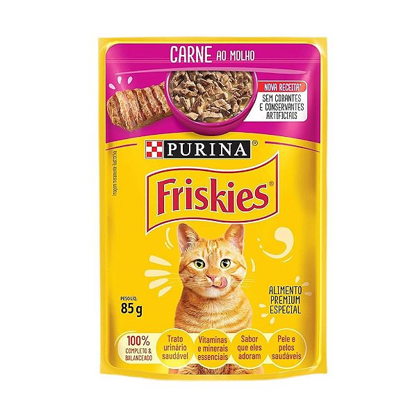 Sache Friskies Carne ao Molho 85g