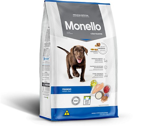 Racao Monello Dog Filhotes Frango 15kg