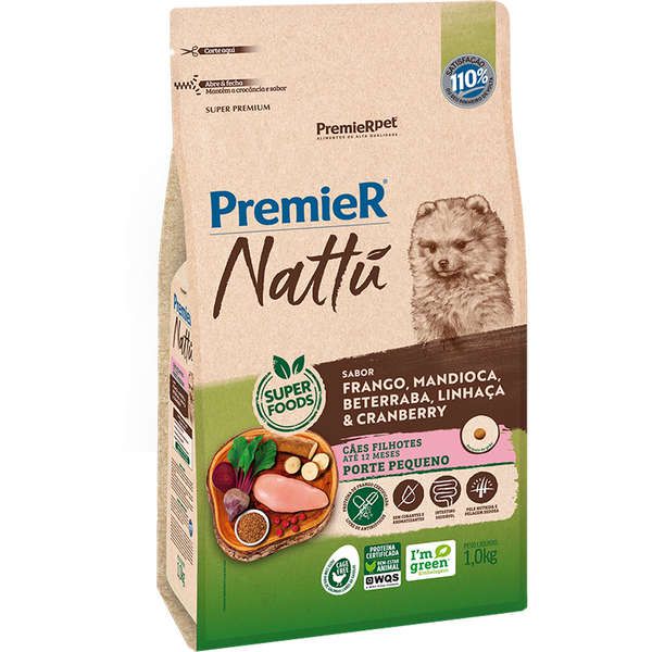 Racao Premier Nattu R.P. Filhote Mandioca 1 Kg