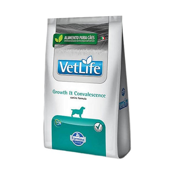 Racao Vet Life Canine Growth Convalescense 2 Kg