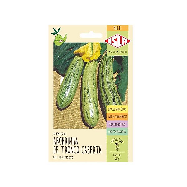 Semente Abobrinha de Tronco Caserta 3,0g