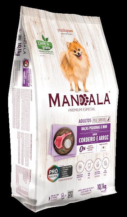 Racao Mandala Pr Esp Cao Ad Peq Mini Cordeiro 10,1 Kg