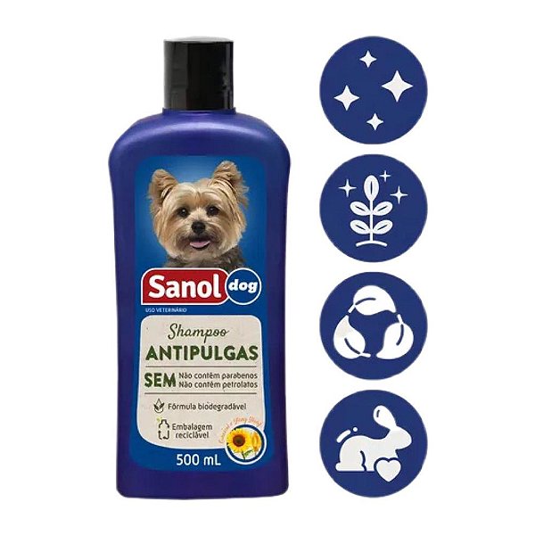 Sanol Dog Shampoo Antipulgas 500 Ml