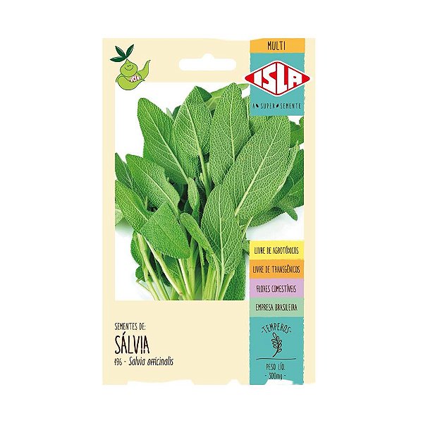 Semente Tempero Salvia 0,3g