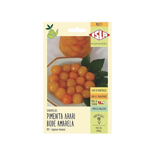 Semente Pimenta Arari Bodi Amarela 0,8g