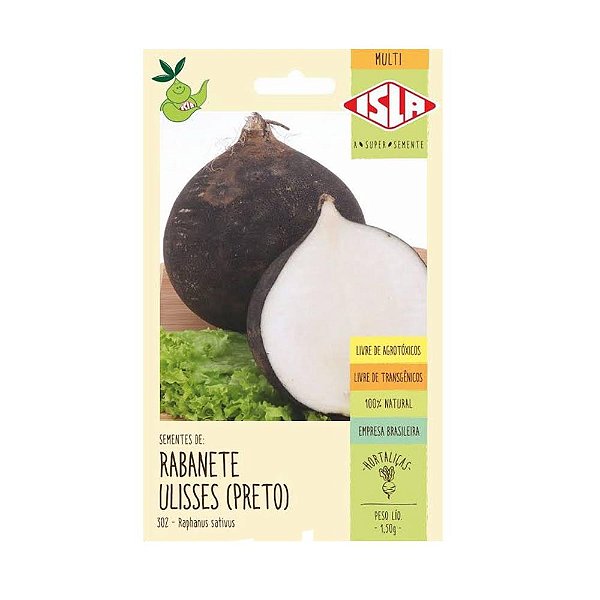 Semente Rabanete Ulisses Preto 1,5g