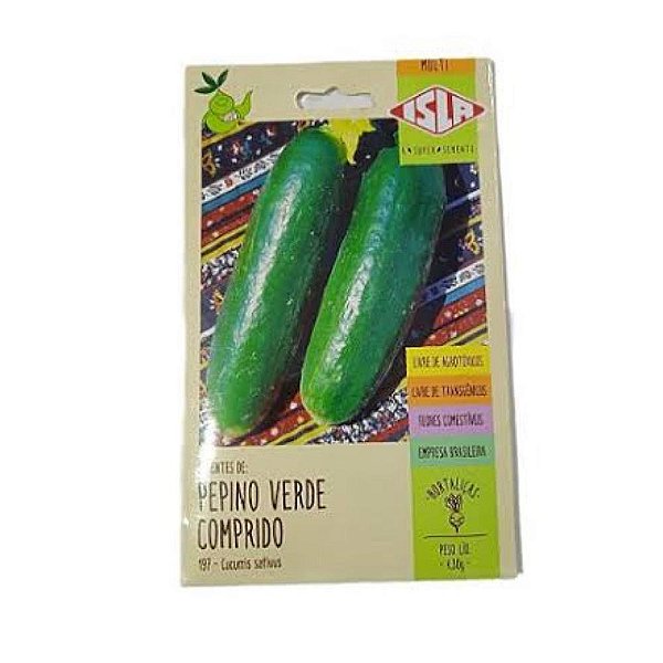 Semente Pepino Verde Comprido 4,3g