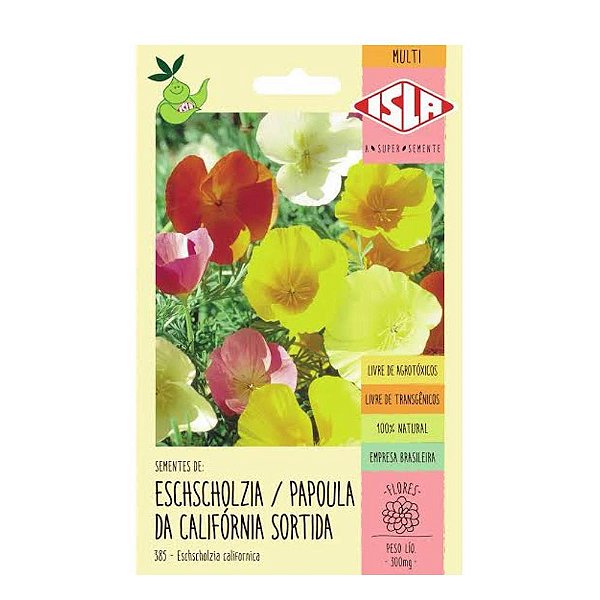 Semente  Eschscholzia/pa Cal Sor 0,3g
