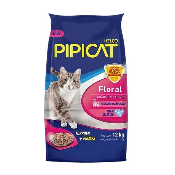 Areia Pipicat Floral 4 Kg