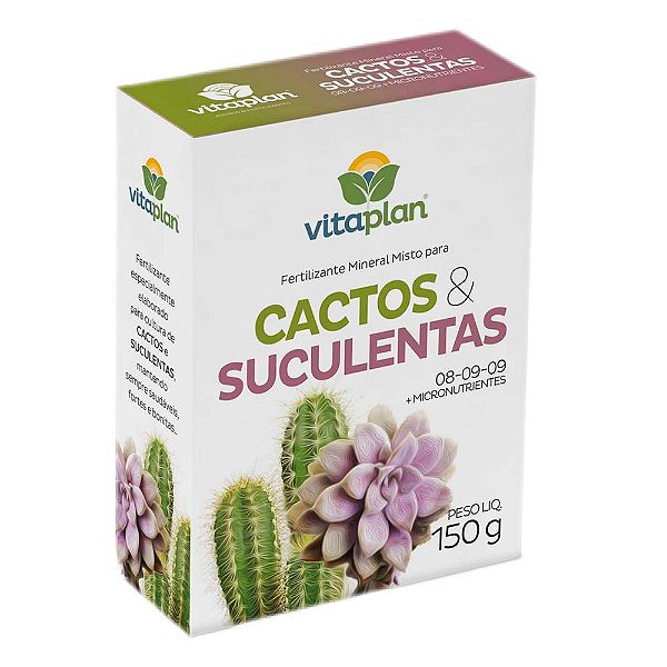 Fertilizante Cactos Suculentas 150gr 08-09-09 Nutriplan
