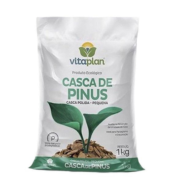 Casca de Pinos Polida-Pequena Saco 1kg Nutriplan